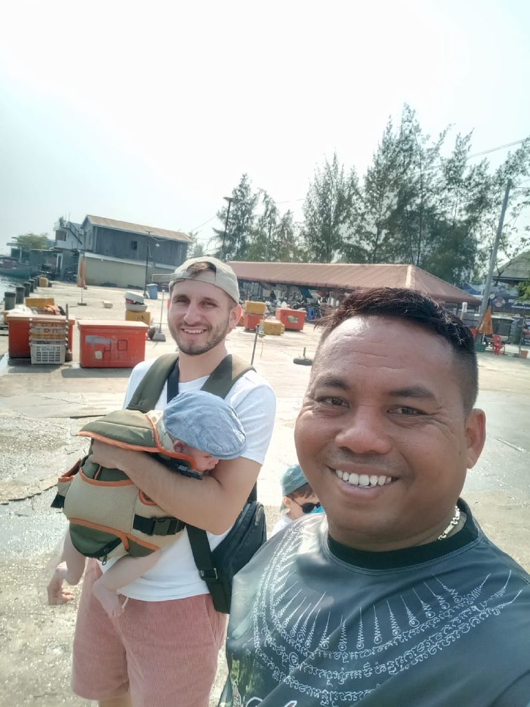 Vue depuis Bokor Mountain sur la côte