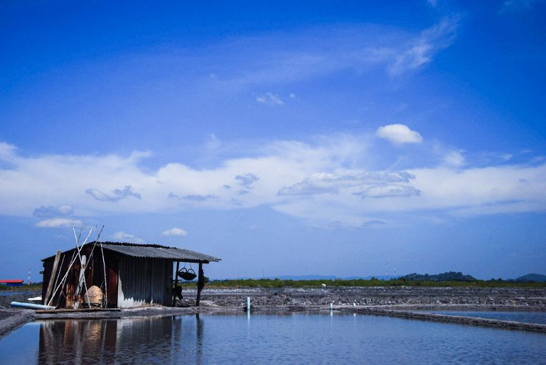 Maison rurale en bois près de Kampot